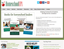 Tablet Screenshot of homeschoolcpa.com